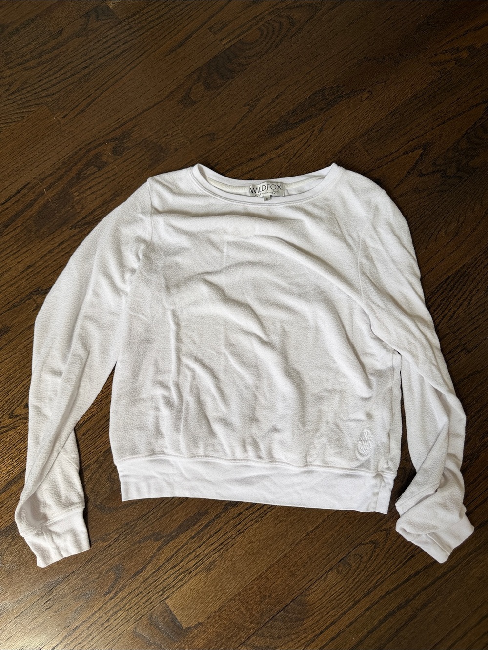 Wildfox White Lightweight Crewneck Sweatshirt